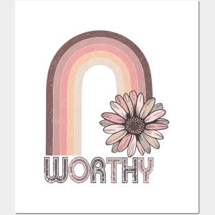 Worthy Boho Rainbow Posters and Art